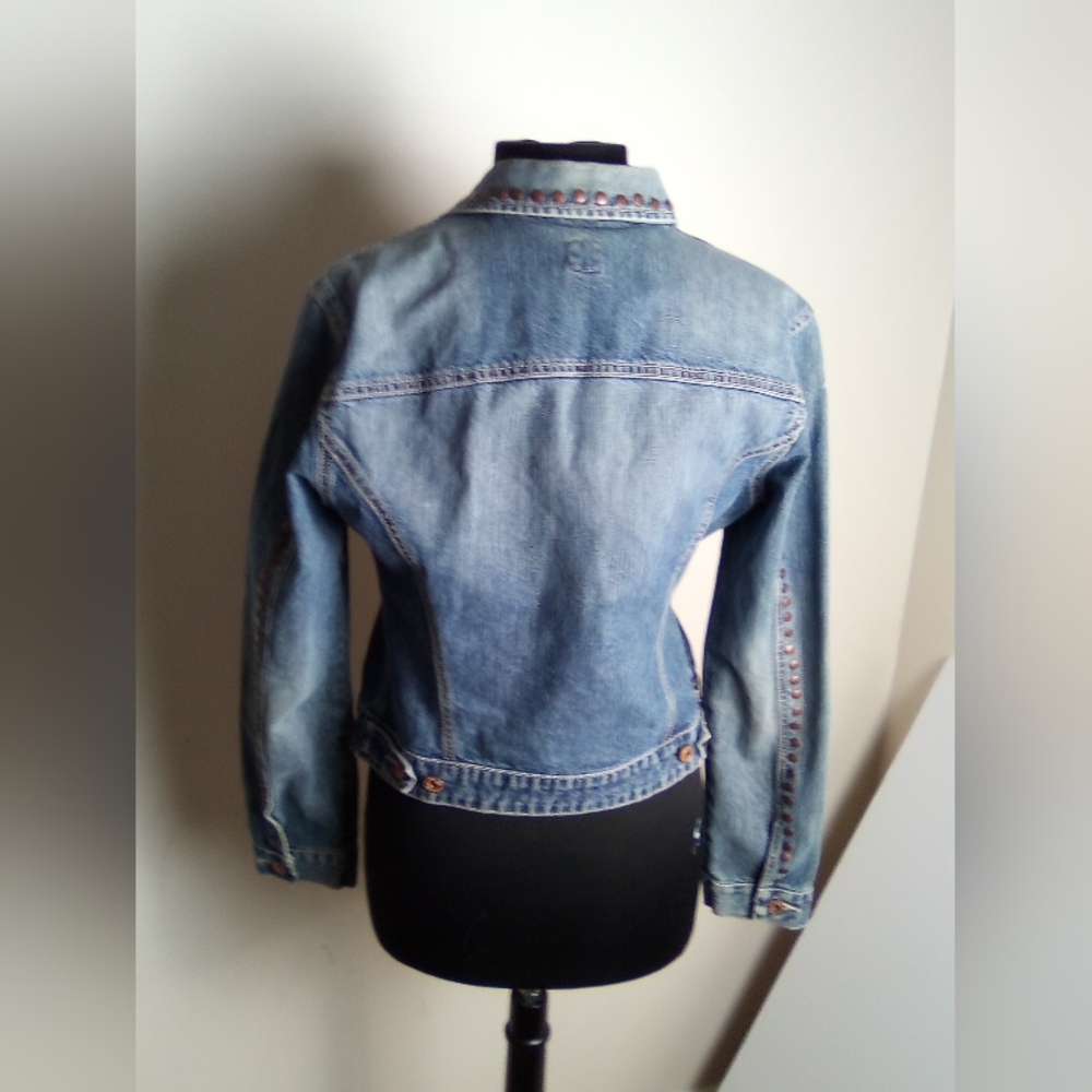 GAP Blue Denim Jacket SIZE MEDIUM - Picture 4 of 7